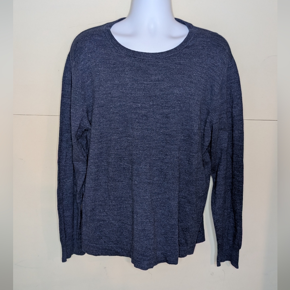 J.Crew Classic Sweater Lightweight Cotton in Blue